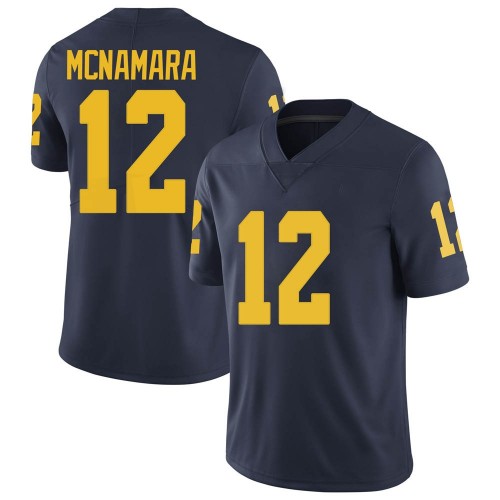 Cade McNamara Michigan Wolverines Men's NCAA #12 Navy Limited Brand Jordan College Stitched Football Jersey FRP8654FJ